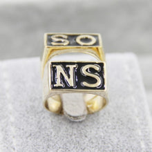 Load image into Gallery viewer, 2Pcs The Sons Of Anarchy Rings Men Rock Punk Cosplay Costume Silver Size 8-13 Harley Motorcycle Ring Finger