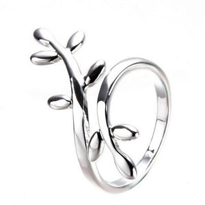 Leaf A ring of leaves rings Sparkling Leaves Ring Women Jewelry With Adjustable Size Tidal Temperamental ring for women #GH40