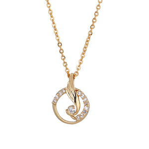 Women Necklace Dancing Youth Annular Zincons Hollow out Necklace