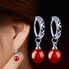 Load image into Gallery viewer, 925 Sterling Silver Earrings Natural Agate Earrings Fashion Accessories Earrings