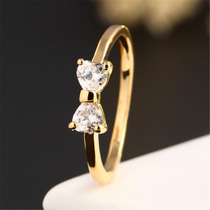 Diamond Ring Stainless Steel Ring Round Cubic Zircon Engagement Wedding for Girls Women Rings